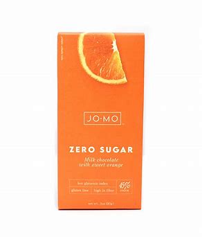 טבלת ג'ומו טבעונית בסגנון שוקולד חלב בטעם תפוז וללא תוספת סוכר