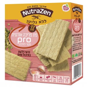 פת פריכה PRO זרעי דלעת בתיבול שום אורגני