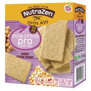 פת פריכה PRO חומוס ואפונה צהובה אורגני