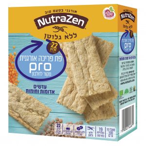 פת פריכה PRO עדשים אדומות וחומות אורגני