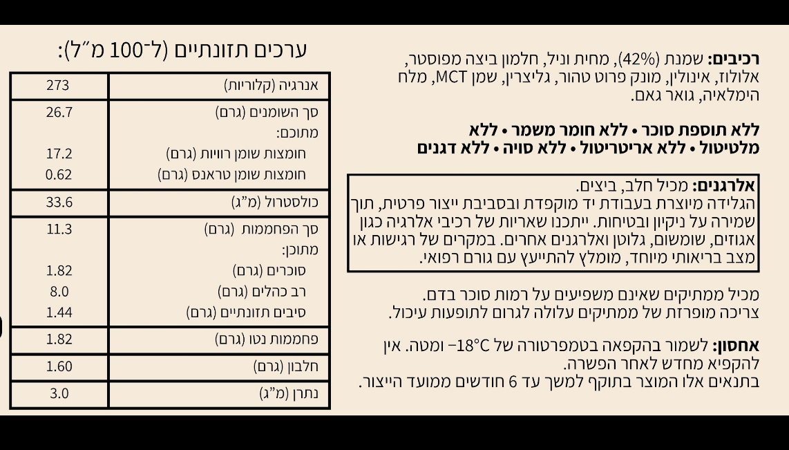 גלידה קיטו וניל MONK