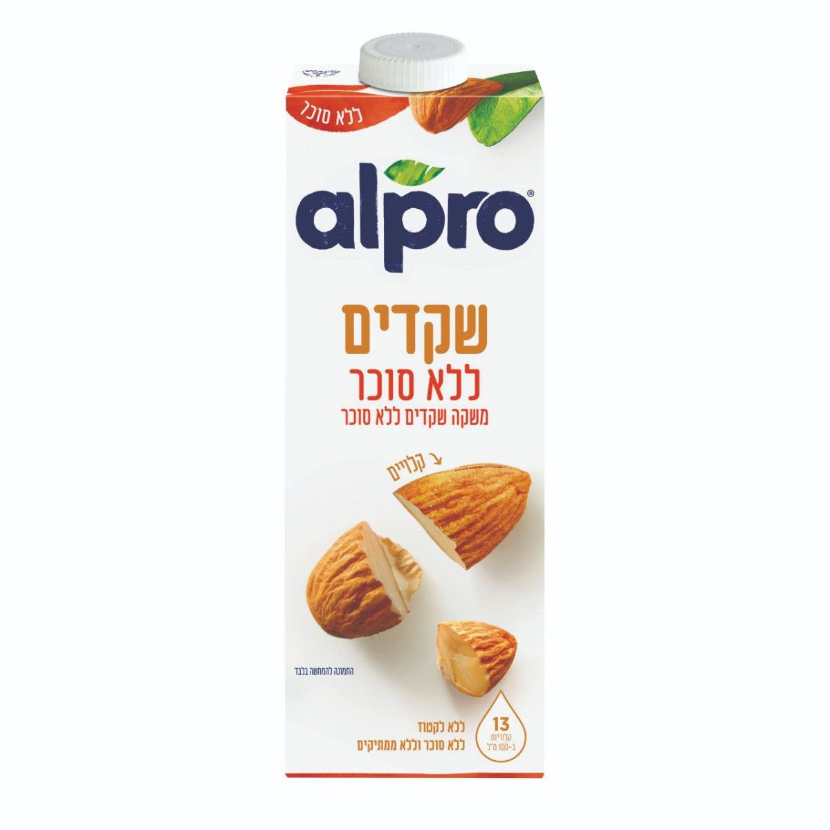 مشروب Alpro-almond بدون سكر إضافي