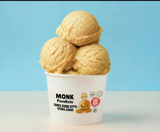 גלידה קיטו חמאת בוטנים MONK