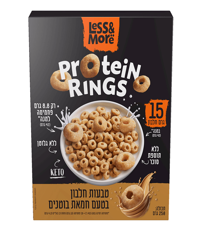 טבעות בוקר חלבון – חמאת בוטנים