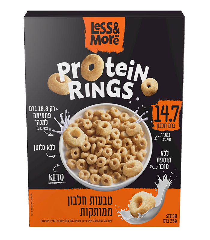 טבעות בוקר חלבון – מצופות מתוק