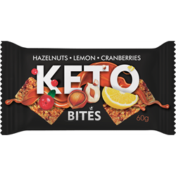 חטיף אגוזי לוז חמוציות ולימון KETO BITES